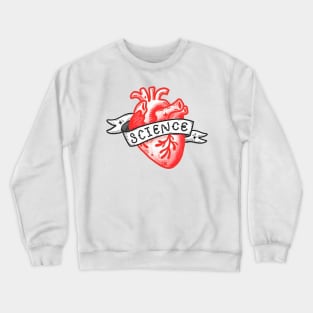 Science Heart. I love science. Crewneck Sweatshirt